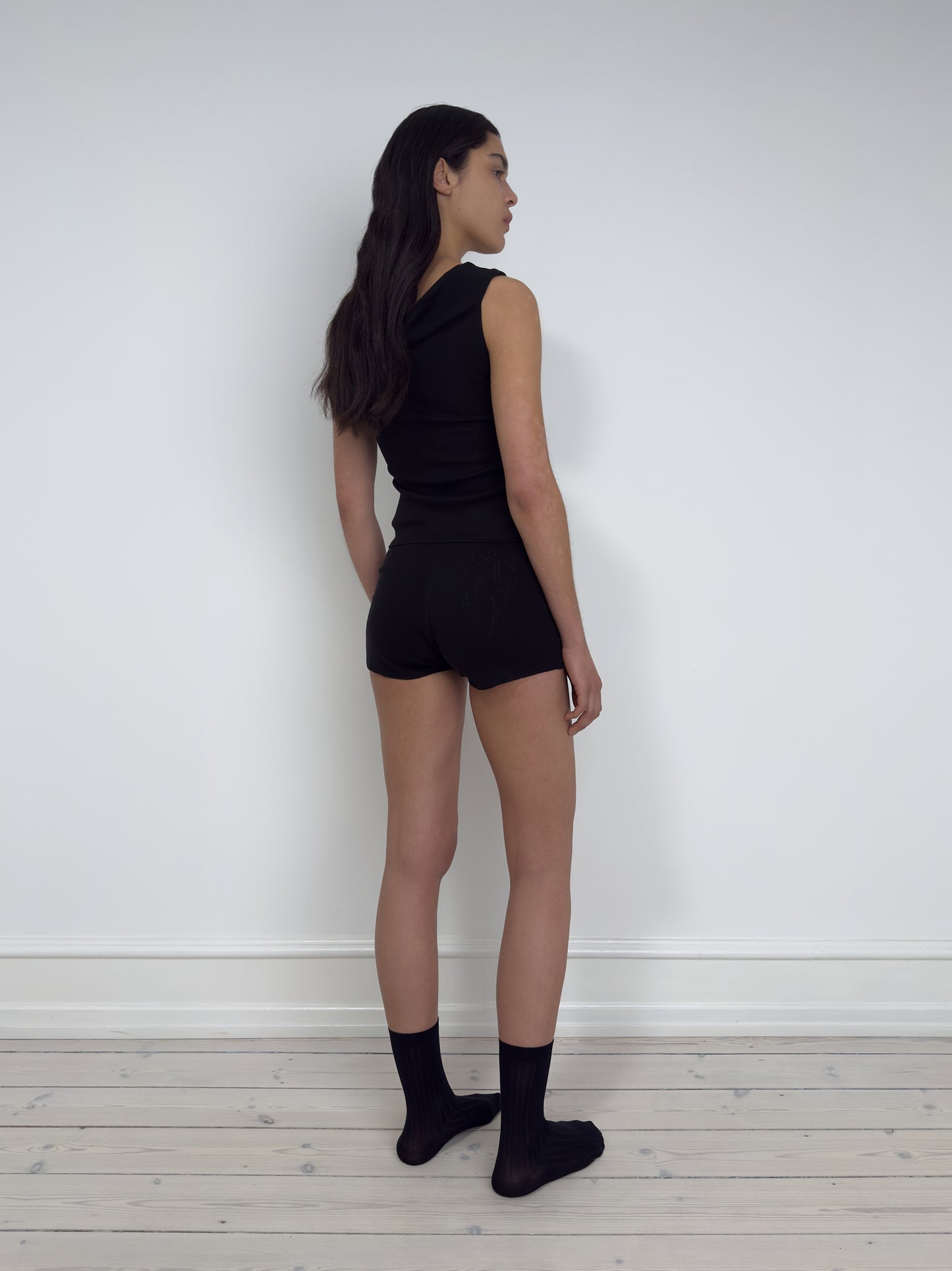 Off-the-Shoulder Top, Black