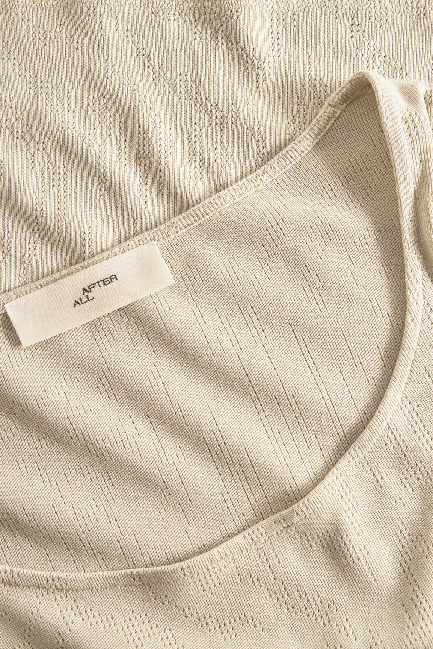 Long Sleeved T-Shirt With Deep Neckline, Sage