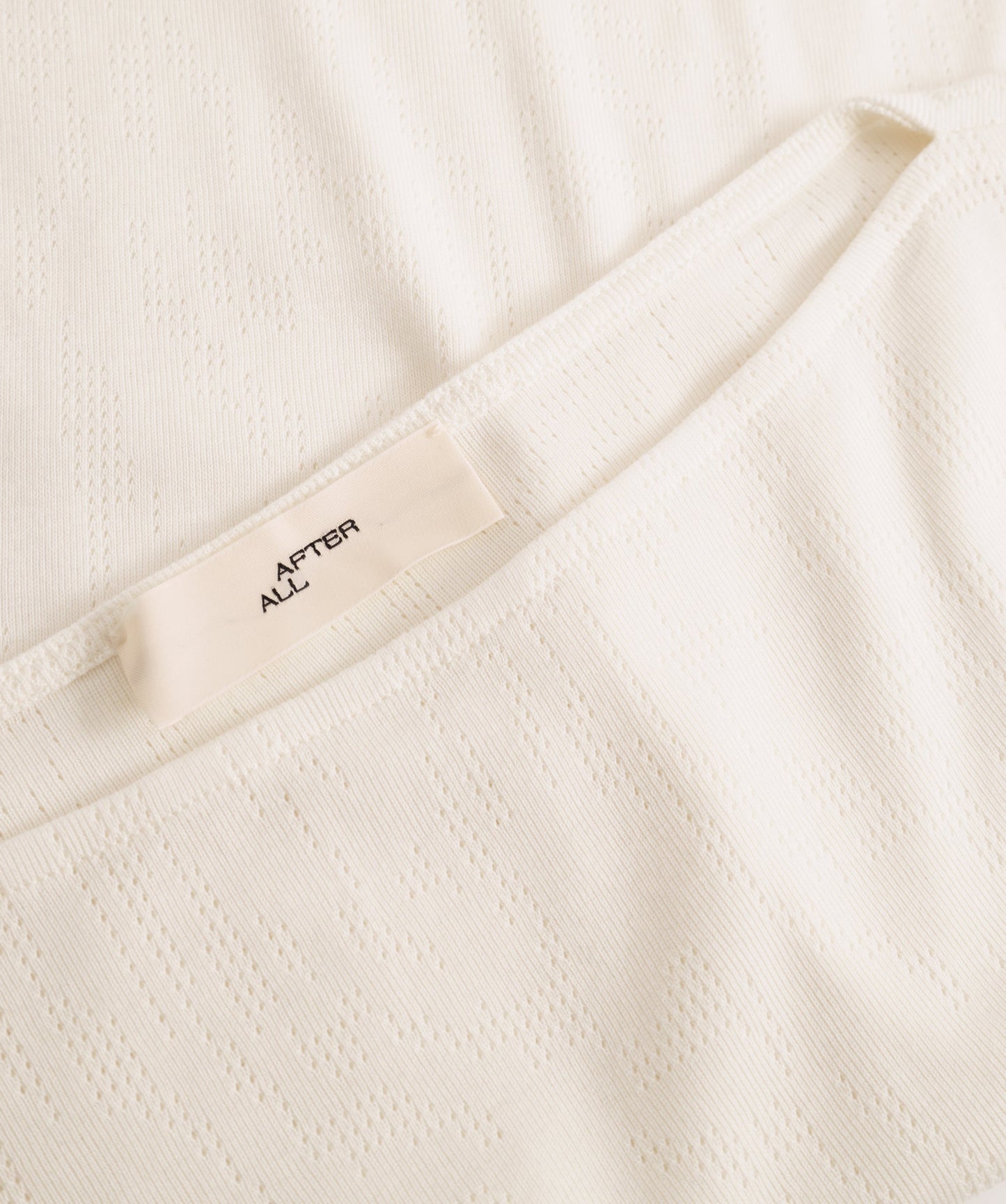 Blouse with Boat Neck and 3/4 Sleeves, Ivory