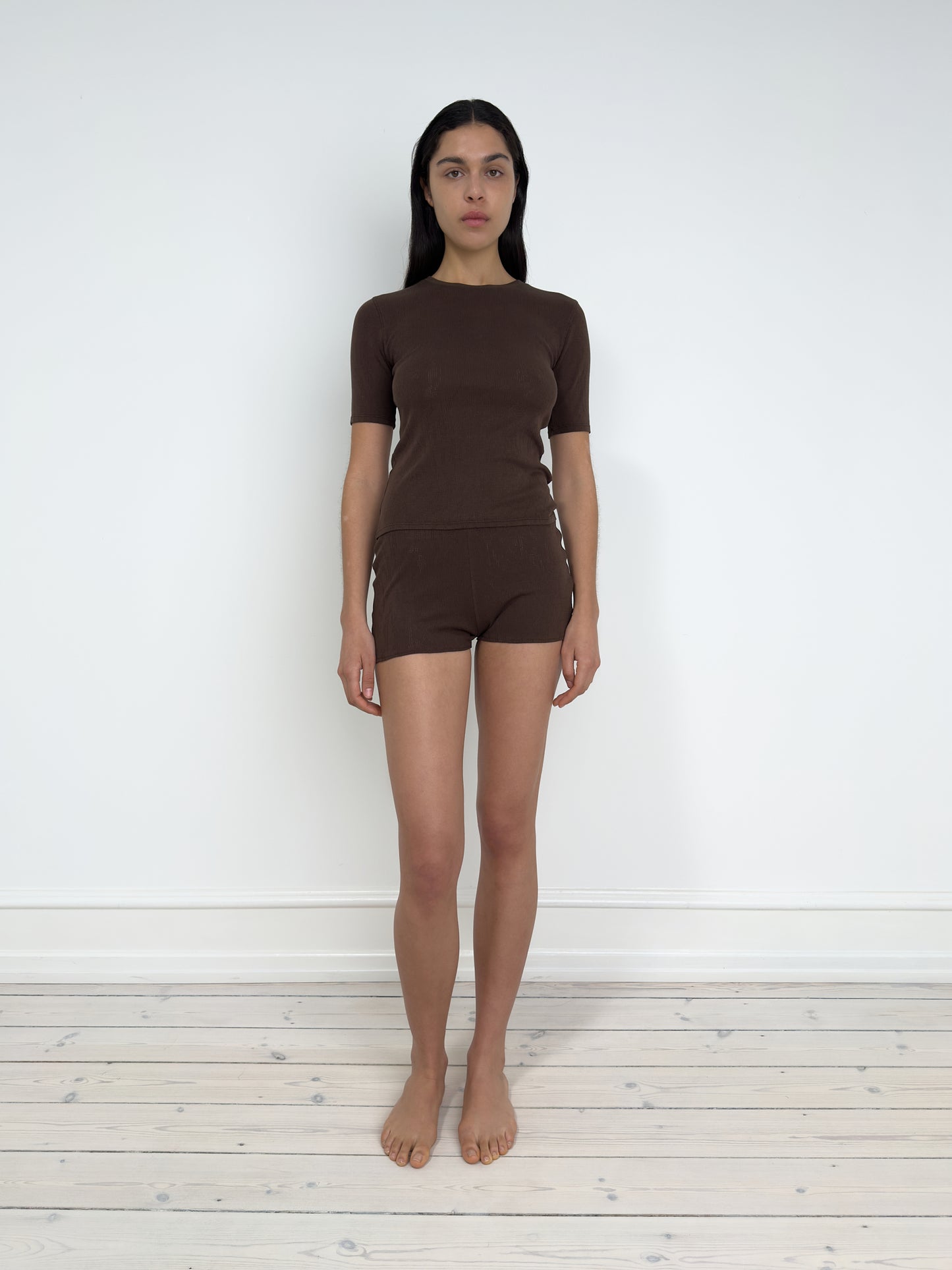 Classic Short Sleeved T-Shirt, Dark Brown