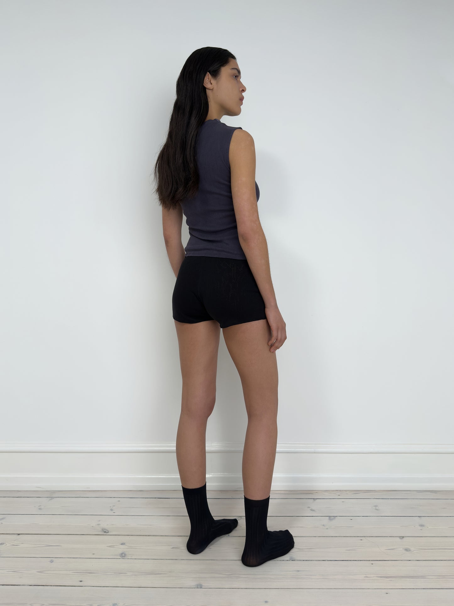 Sleeveless Mock Neck Top, Flint