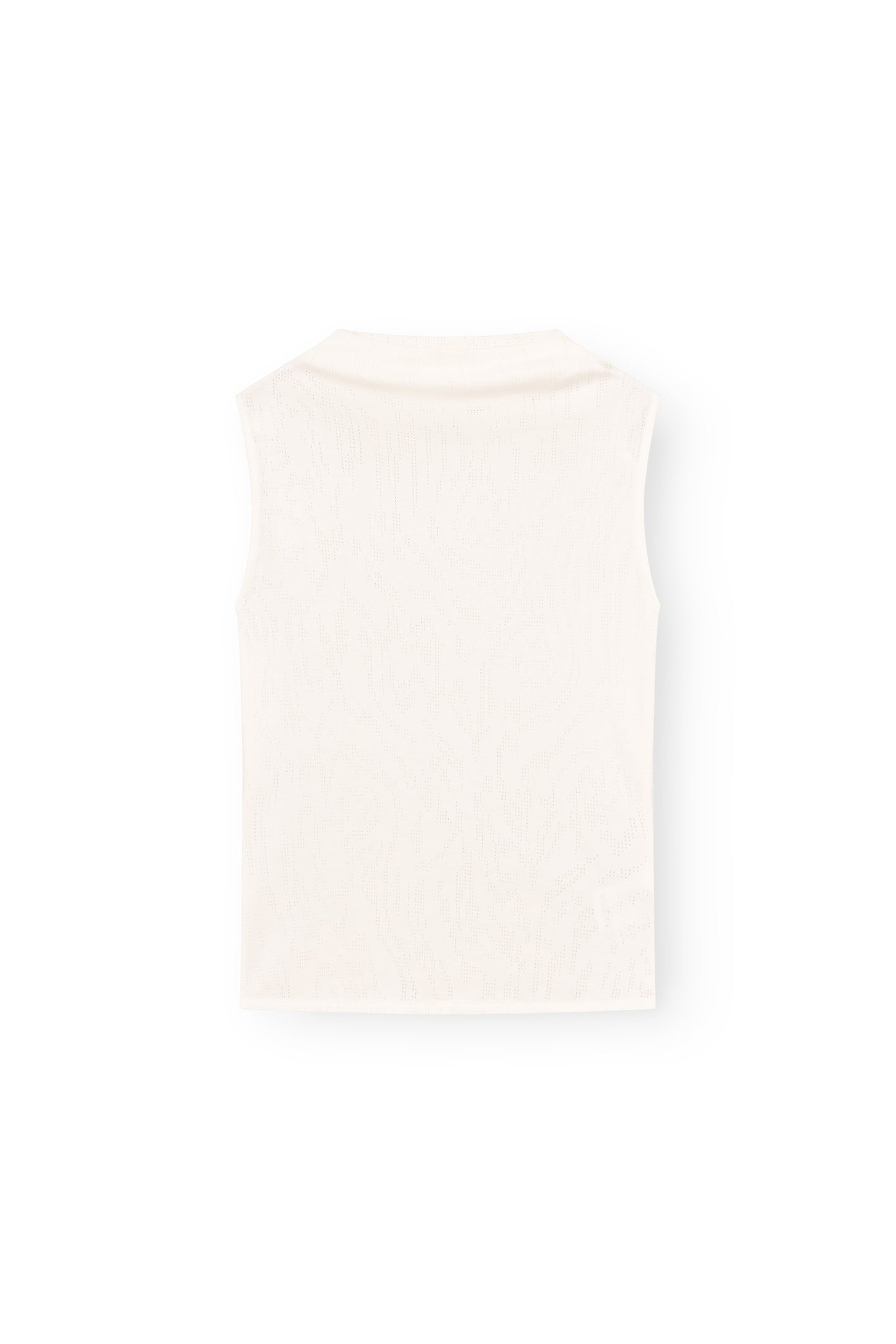 Sleeveless Mock Neck Top, Ivory