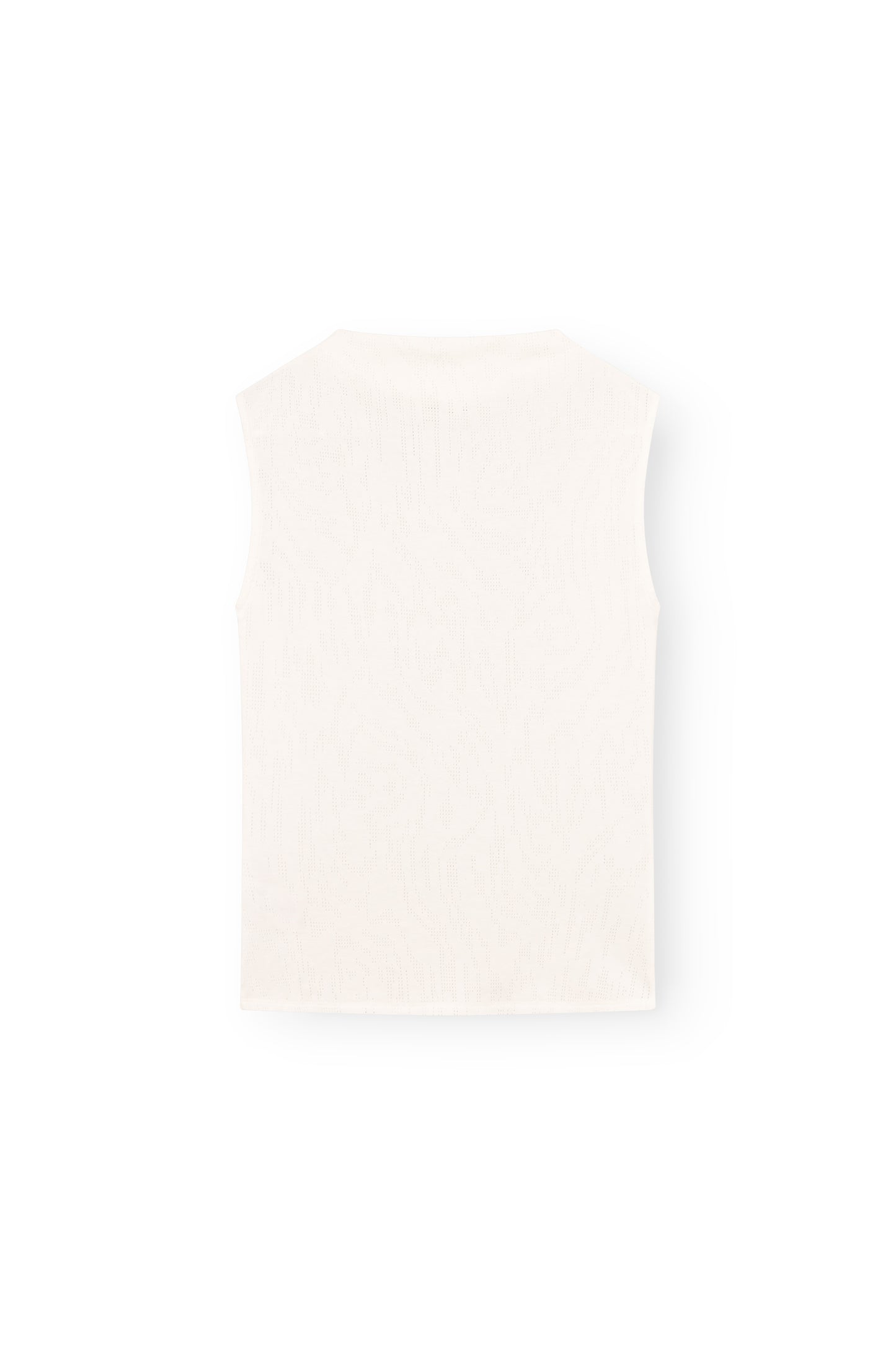 Sleeveless Mock Neck Top, Ivory