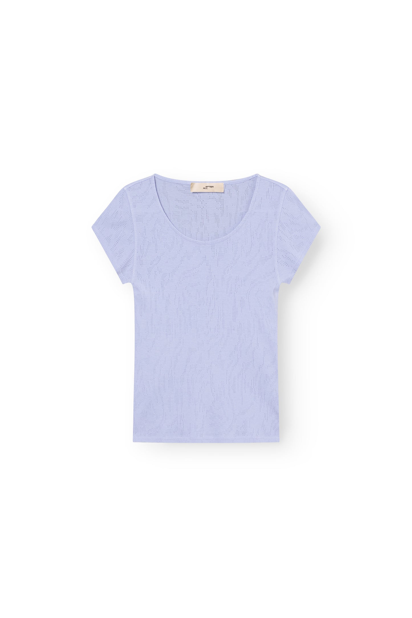 T-Shirt with Baby Sleeve, Light Blue
