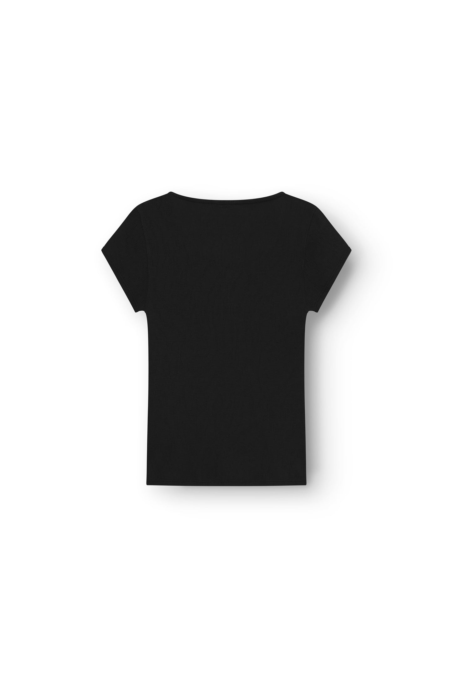 T-Shirt with Baby Sleeve, Black