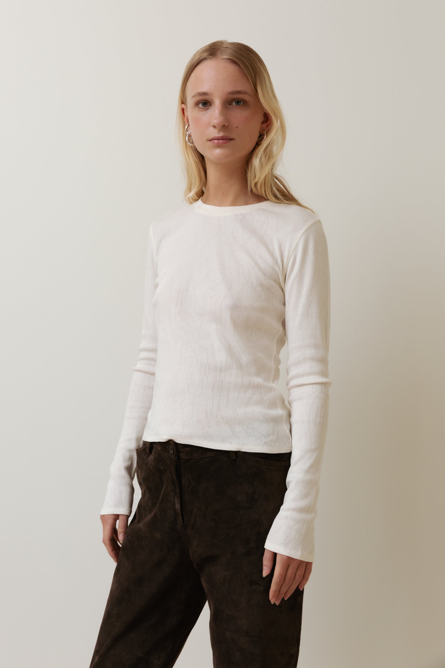 Classic Long Sleeved T-Shirt, Ivory