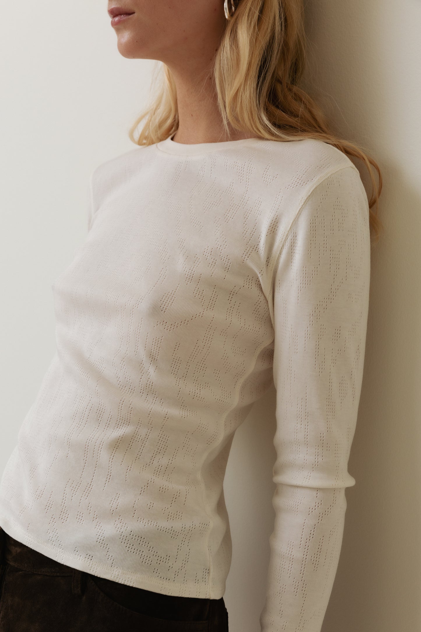 Classic Long Sleeved T-Shirt, Ivory