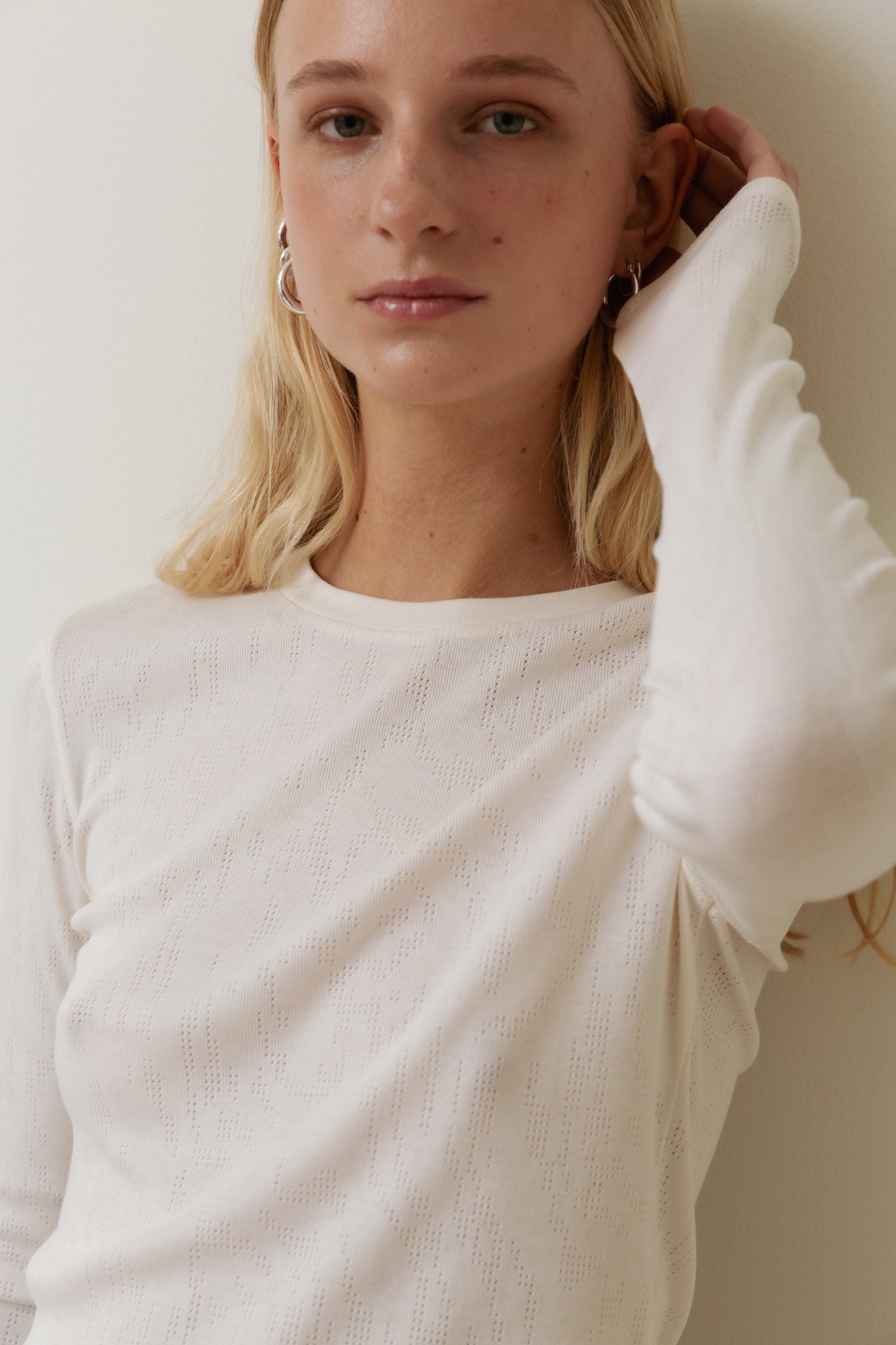 Classic Long Sleeved T-Shirt, Ivory