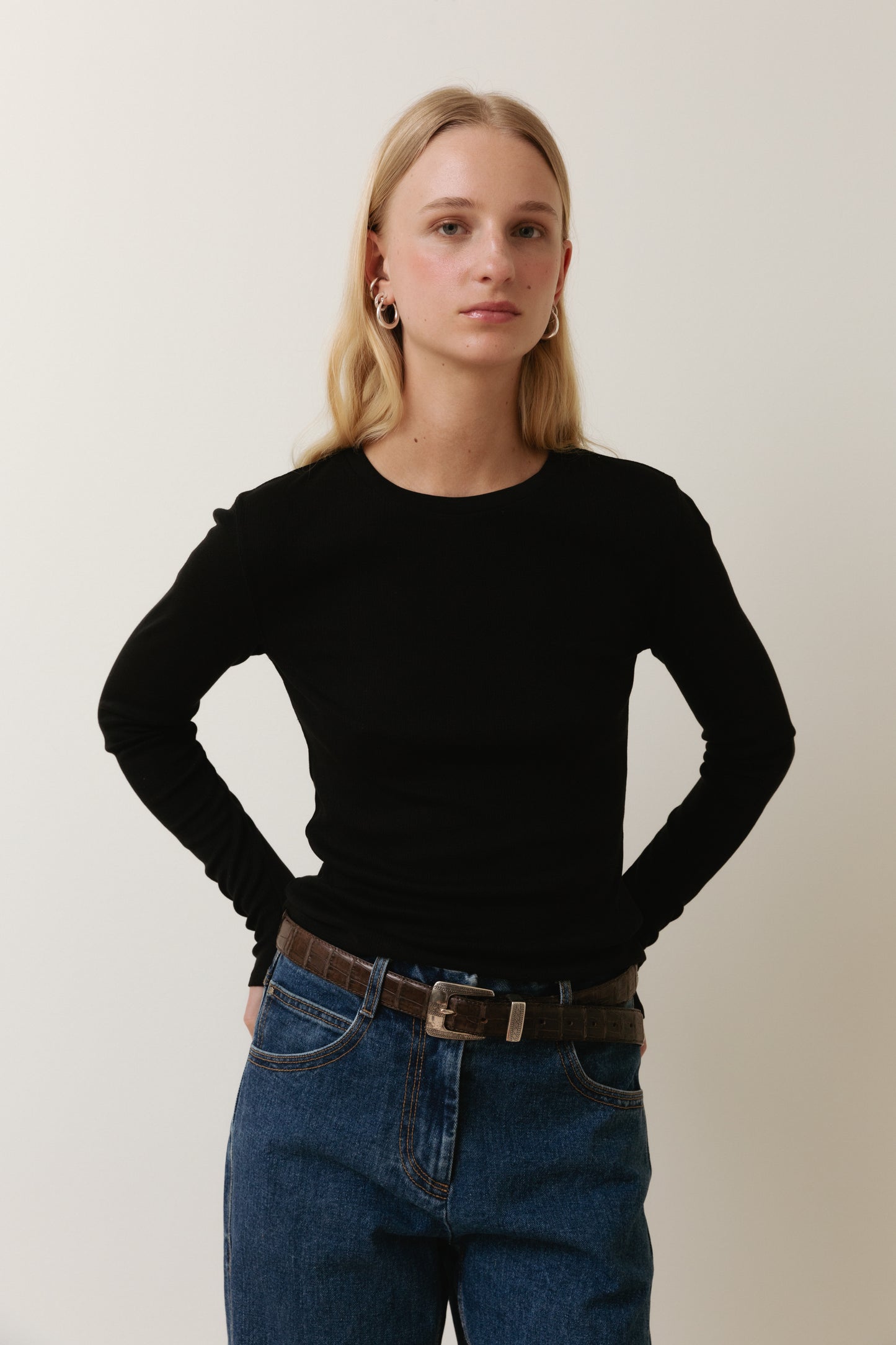 Classic Long Sleeved T-Shirt, Black