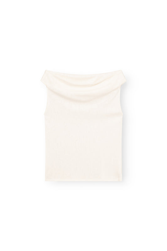 Off-the-Shoulder Top, Ivory