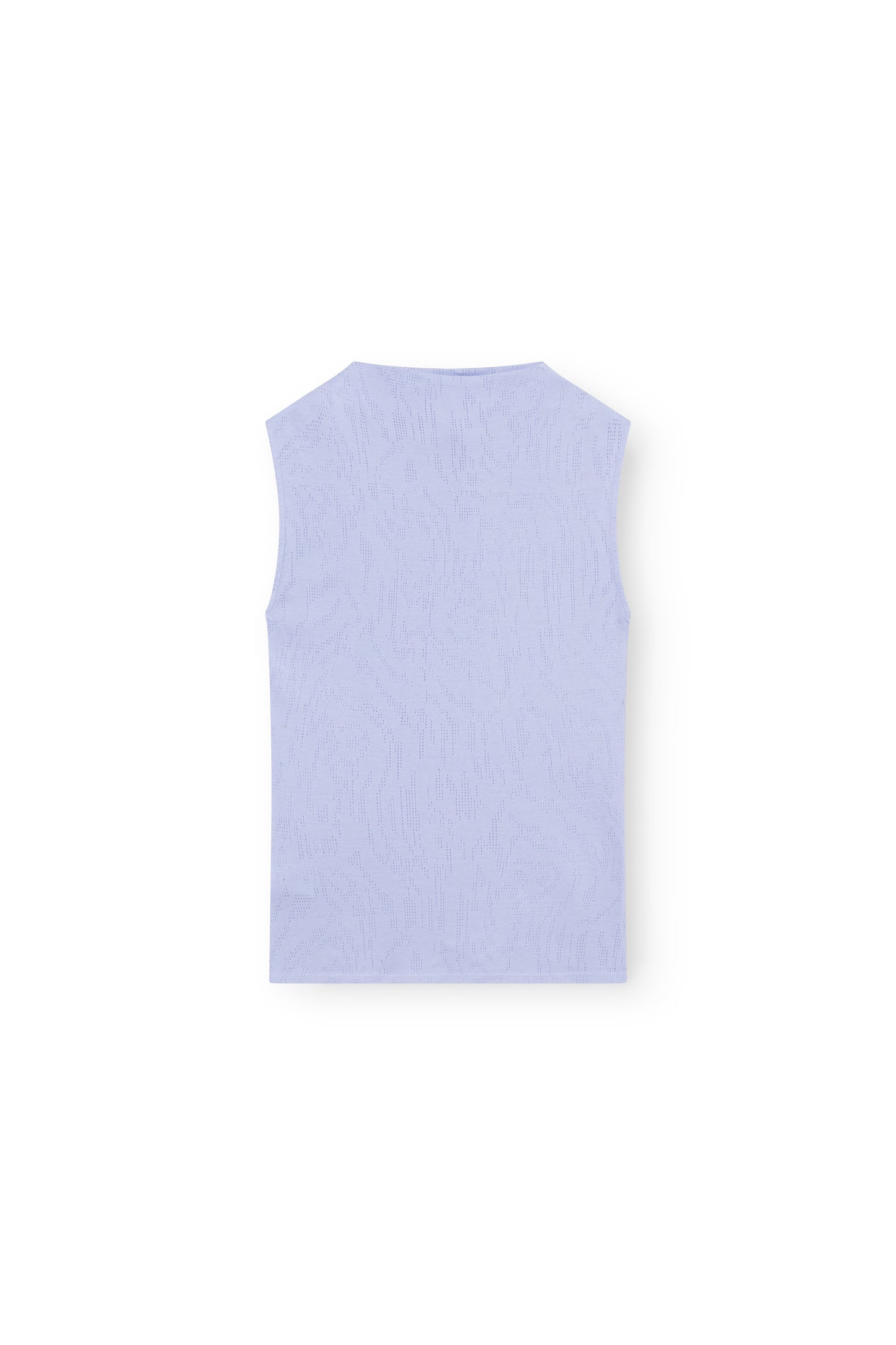 Sleeveless Mock Neck Top, Light Blue